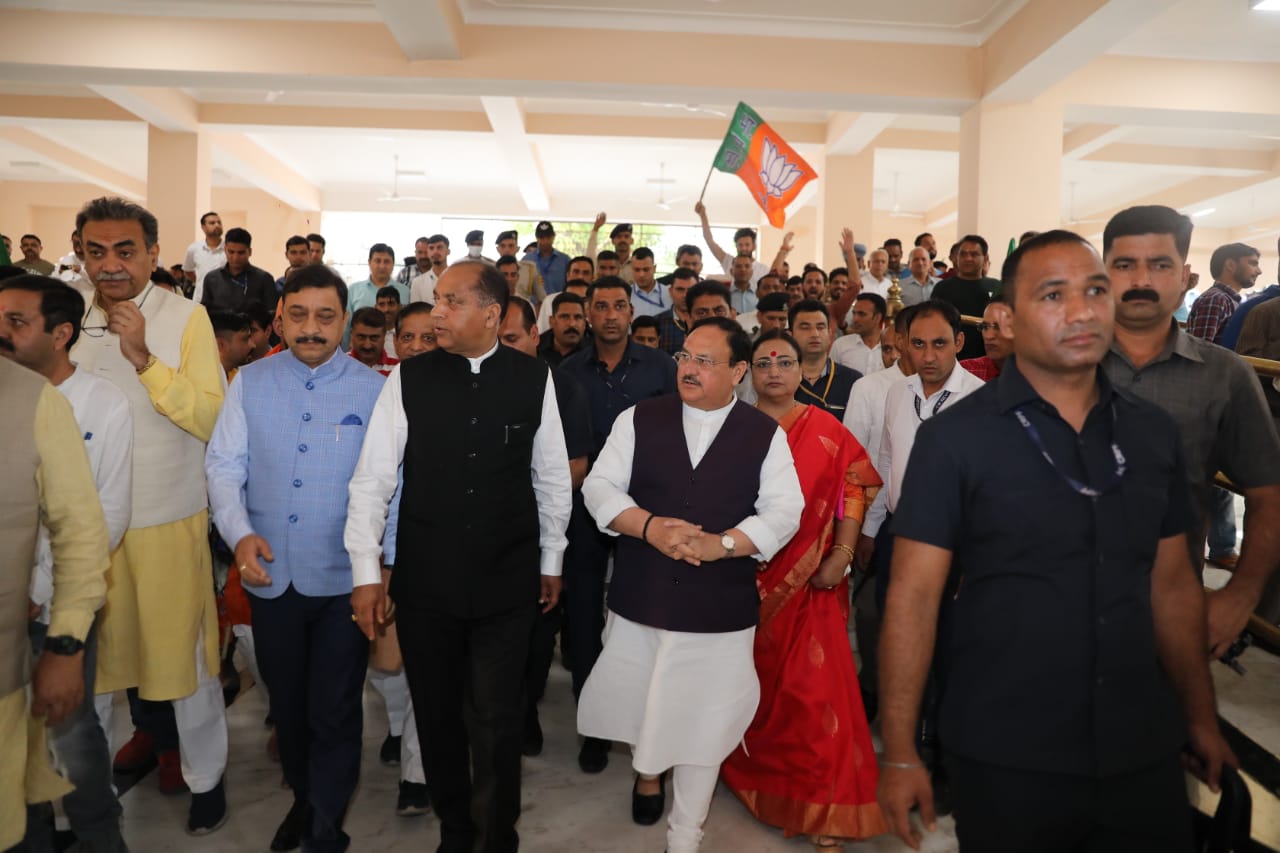  Hon'ble BJP National President Shri J.P. Nadda offered prayers at Chamunda Mata Temple Nagrota, Kangra (Himachal Pradesh)