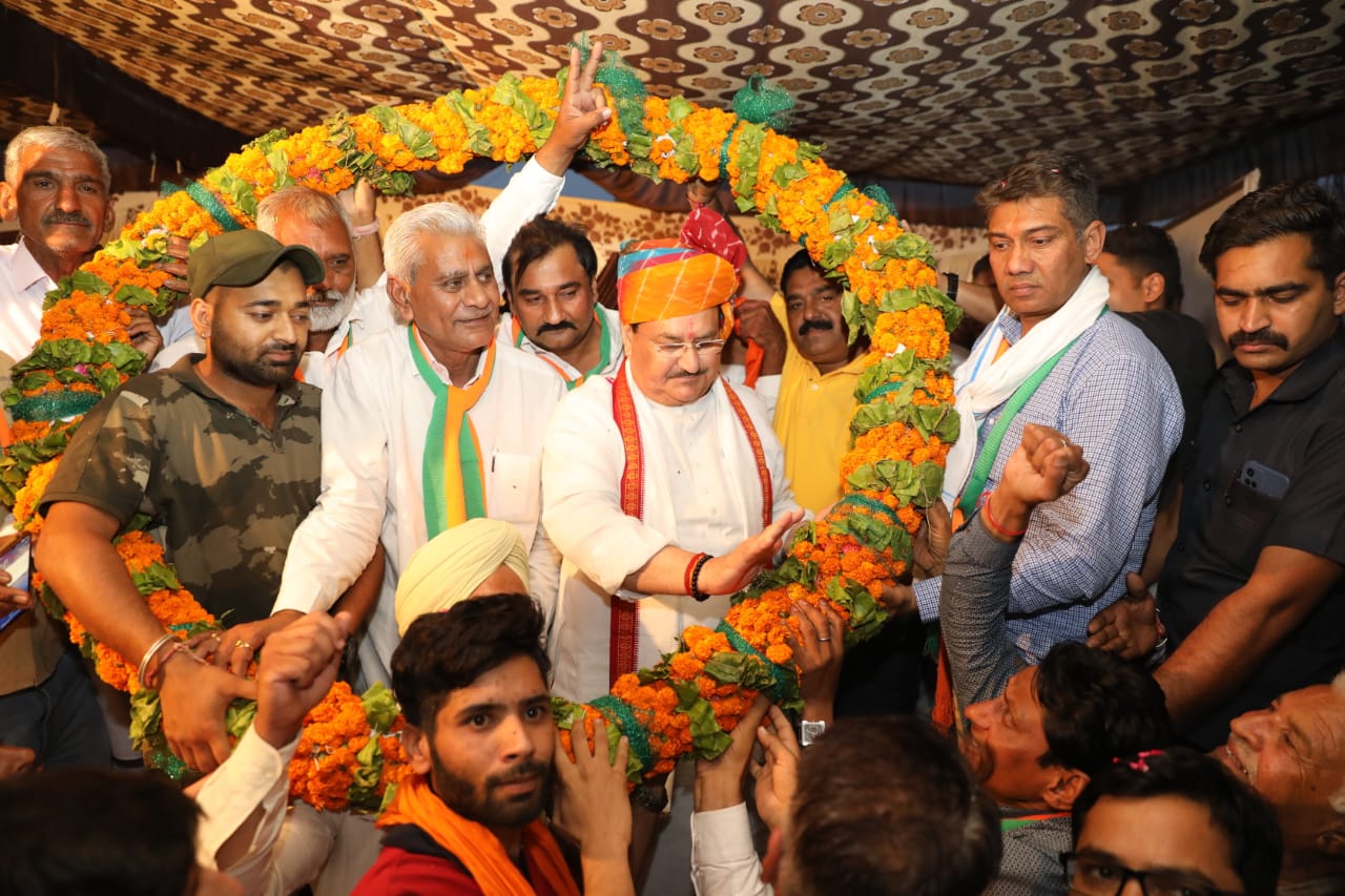 Abhinandan Samaroh of BJP National President Shri J.P. Nadda in Dabli, Pilibanga Assembly (Rajasthan)