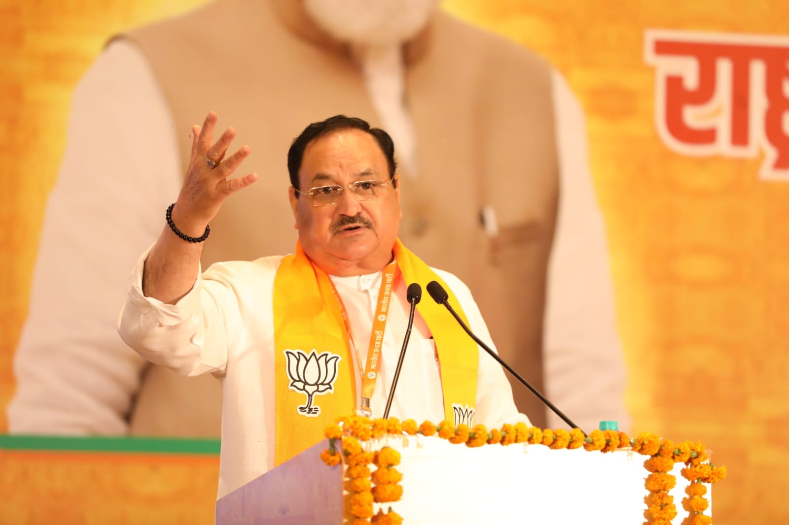 BJP National President Shri J.P. Nadda addressing concluding session of BJP National Office Bearers Meeting in Jaipur (Rajasthan)