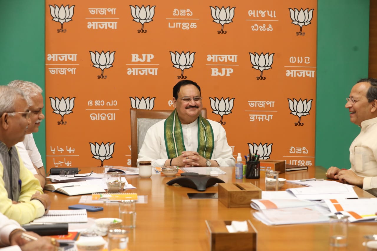 BJP National President Shri J.P. Nadda chaired BJP National General Secretaries meeting at BJP HQ 6A, DDU Marg New Delhi.