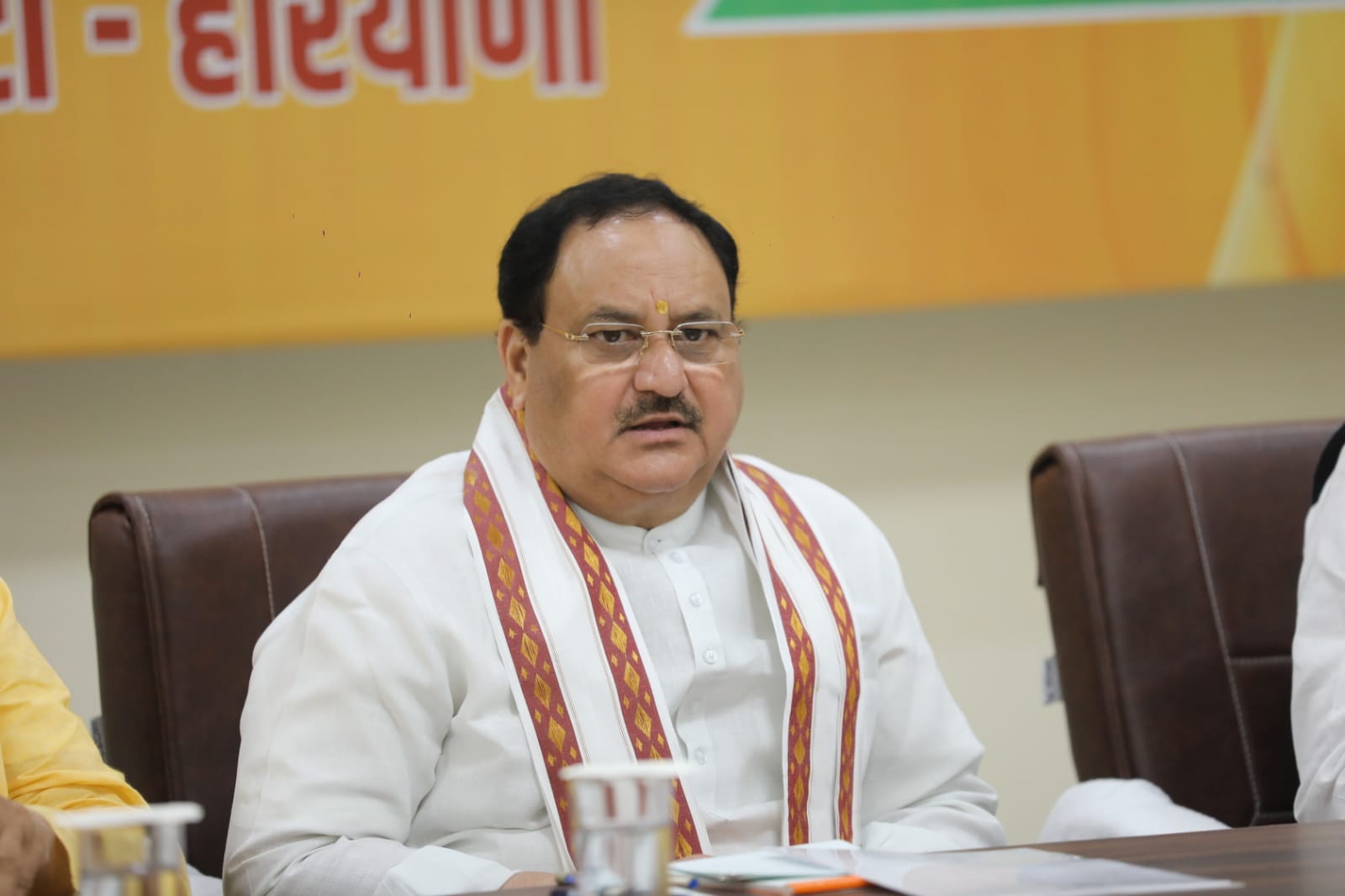 Hon'ble BJP National President Shri J.P. Nadda chaired meeting of State BJP Core Group Meeting at Panch Kamal BJP Office, Panchkula (Haryana)