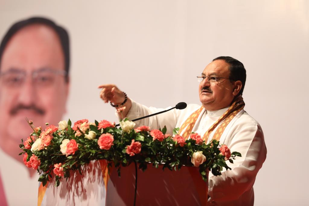 Hon'ble BJP National President Shri J.P. Nadda while addressing Professor's Summit in Ahmedabad (Gujarat)