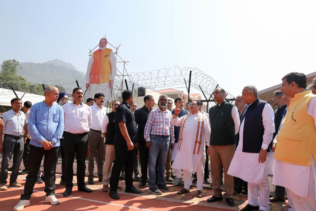 Hon'ble BJP National President Shri J.P. Nadda visited Luhnu Ground (Himachal Pradesh)