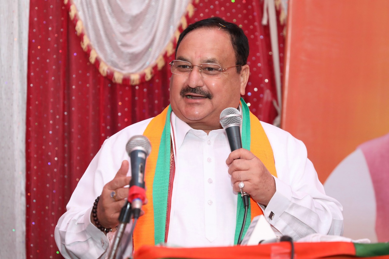 BJP National President Shri J.P. Nadda addressing a public meeting at Harlog, Bilaspur (Himachal Pradesh)