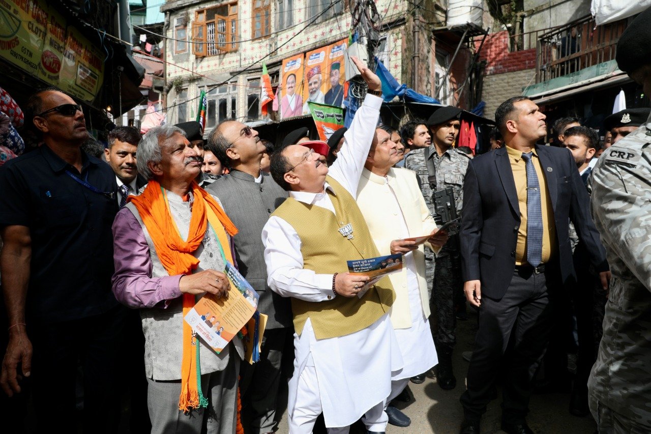 Hon'ble BJP National President Shri J.P. Nadda did Jan Sampark in Shimla & Solan, (Himachal Pradesh)