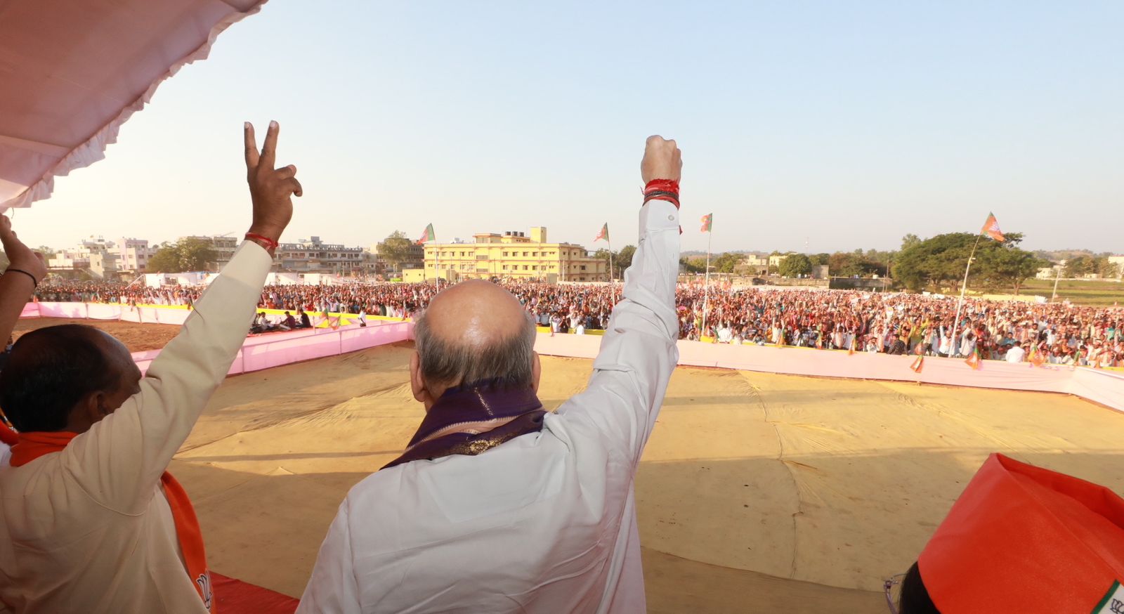 Hon'ble Union Home Minister & Minister of Cooperation Shri Amit Shah while addressing Vijay Sankalp Rallies in Gujarat