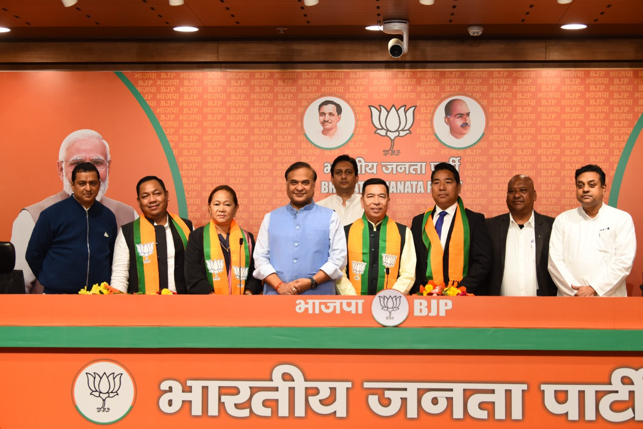 Two MLAs of NPP, one from TMC and one independent MLA from Meghalaya Legislative Assembly joined Bharatiya Janata Party today