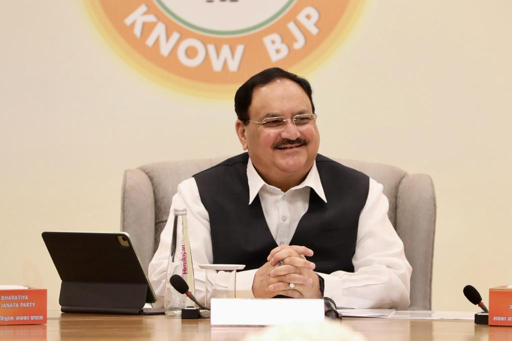 Hon'ble BJP National President Shri Jagat Prakash Nadda interacted with a select group of foreign policy experts, politicians and Members of Parliament from various countries