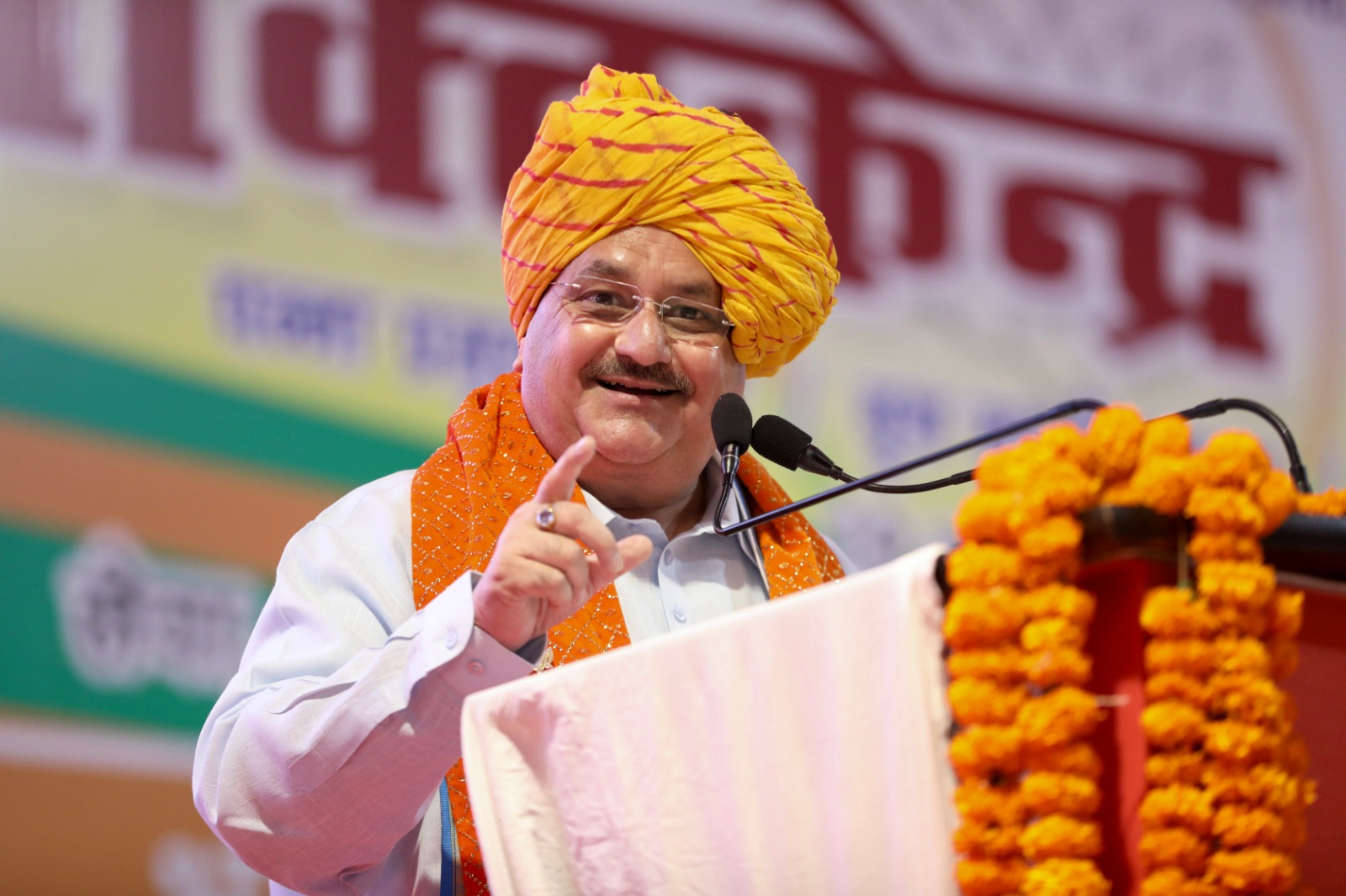 BJP National President Shri J.P. Nadda addressing "Shakti Kendra Samagam" at Samalkha Patti Kalyana (Haryana)