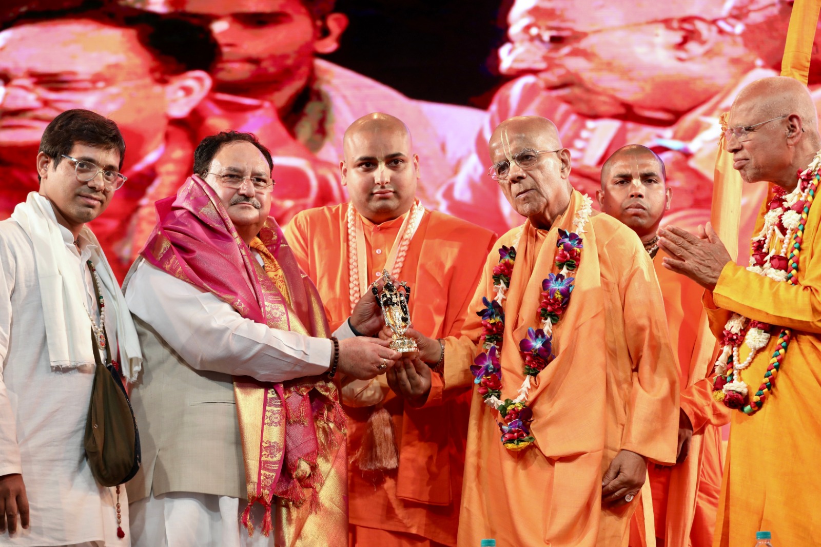  BJP National President Shri J.P. Nadda participated & address "Sri Sri Radha Parthsarthi Silver Jublie Celebration" at Sant Nagar, Main Road, East of Kailash, New Delhi