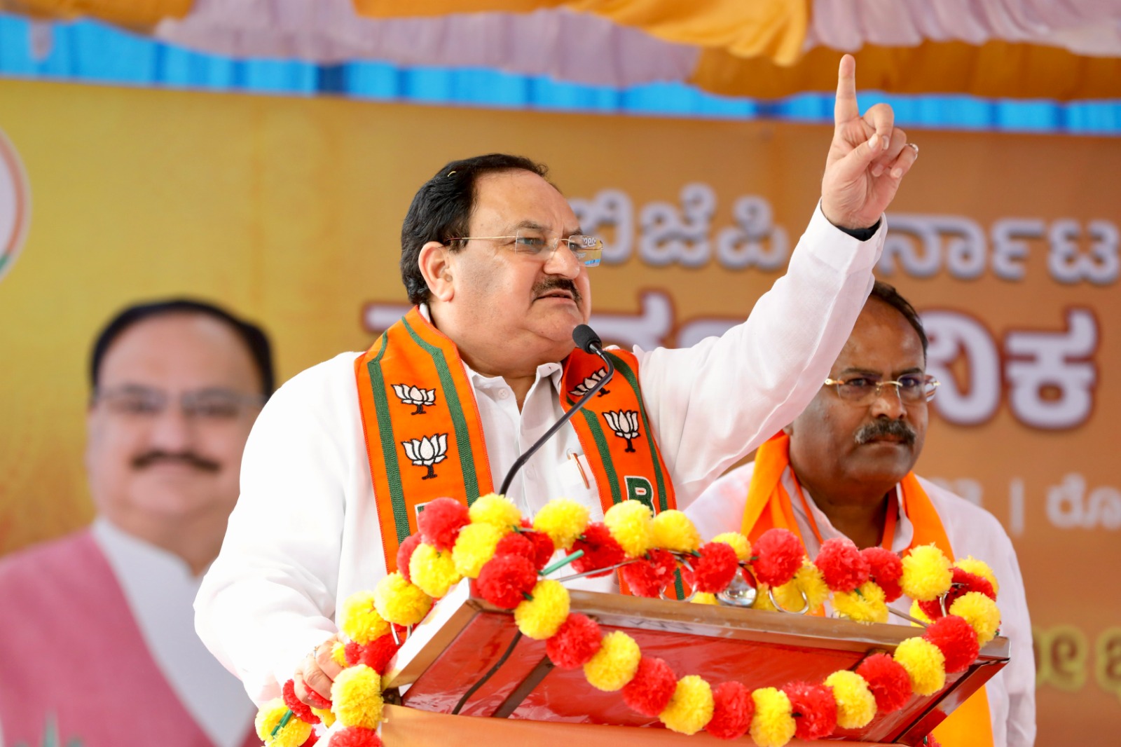 BJP National President Shri J.P. Nadda addressing a public meeting in Gadag (Karnataka)