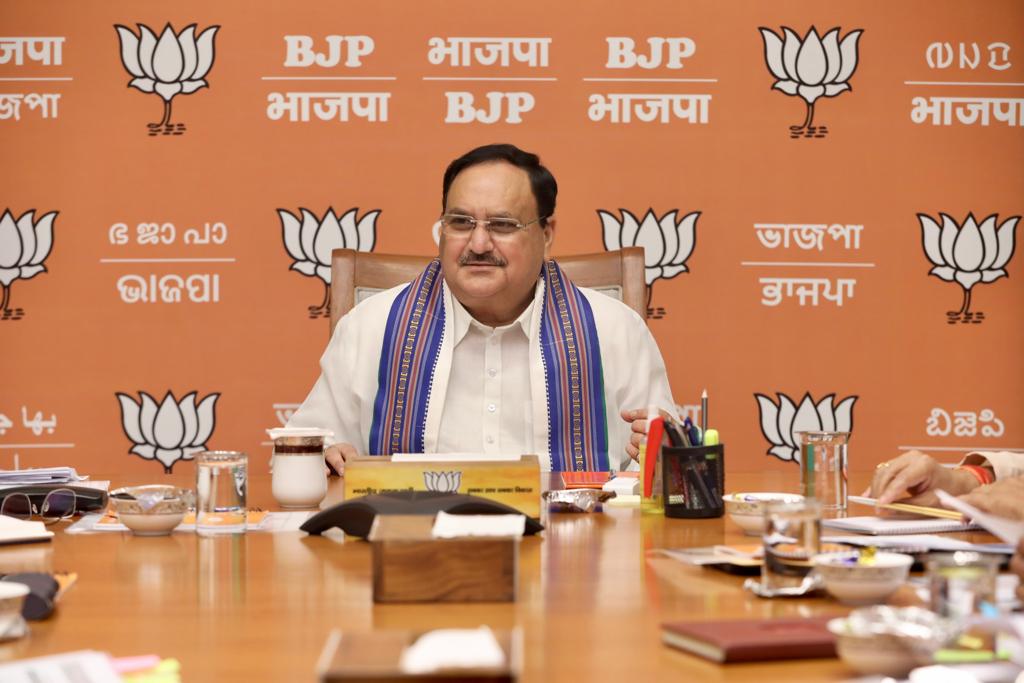 BJP National President Shri J.P. Nadda chaired the meeting of BJP National General Secretaries at BJP HQ, 6A DDU Marg, New Delhi.