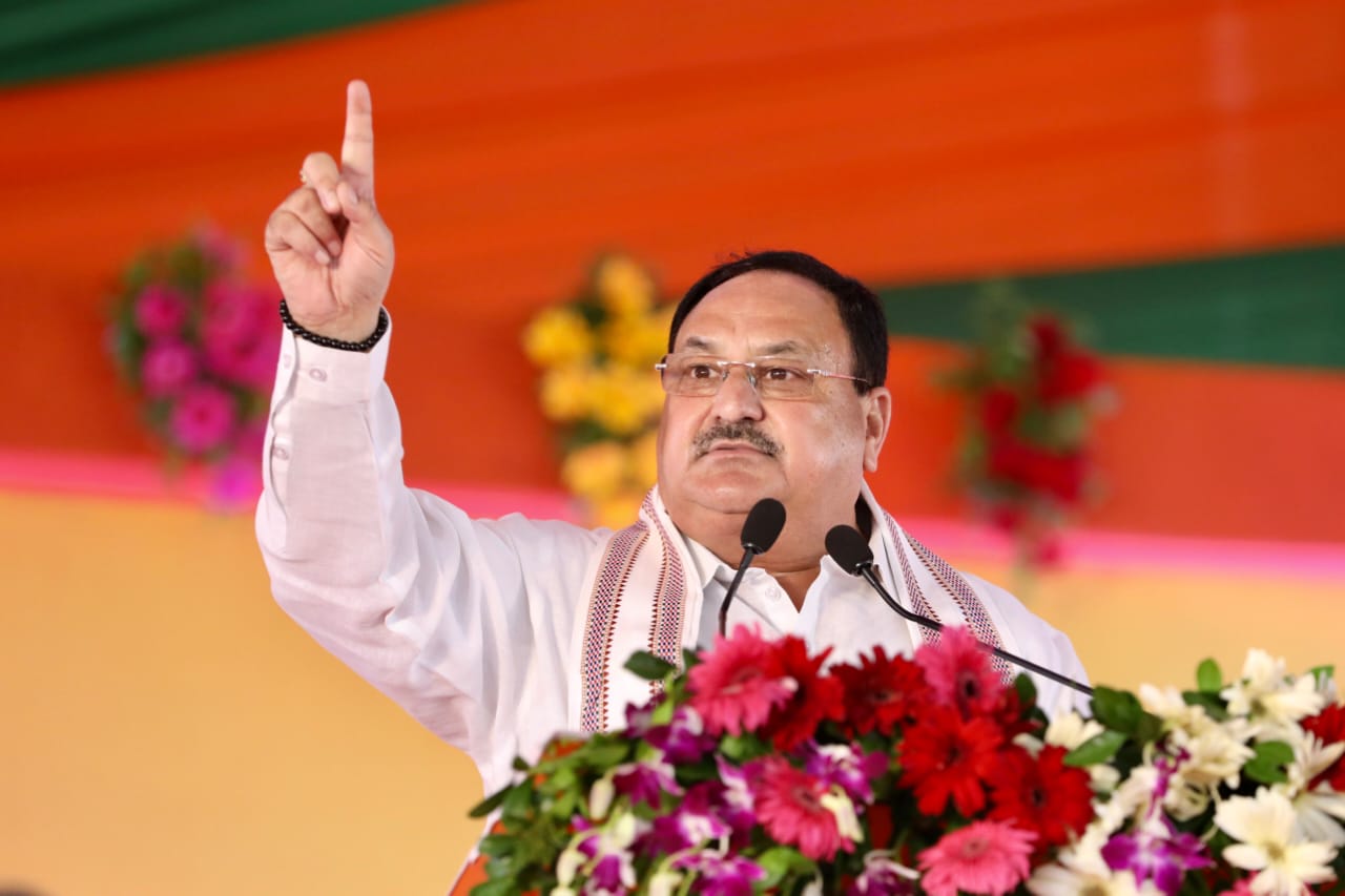 Hon'ble BJP National President Shri J.P. Nadda while addressing a public meeting in Bhawanipatna (Odisha)