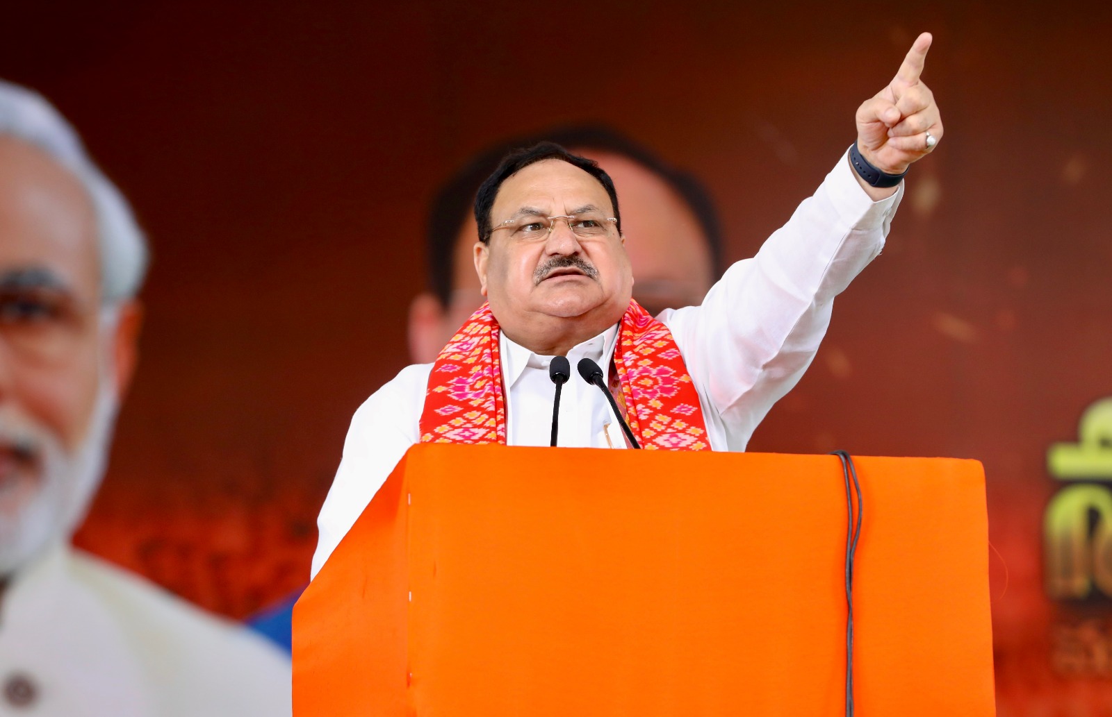 Hon'ble BJP National President Shri J.P. Nadda addressing a public meeting in Telangana