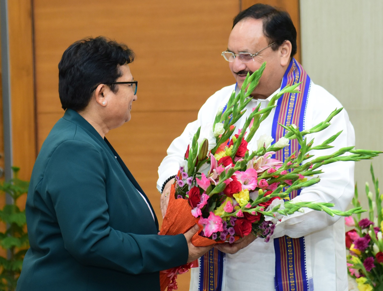 A five-member delegation of the Communist Party of Nepal (Maoist-Centre) met with Hon’ble BJP National President Shri Jagat Prakash Nadda