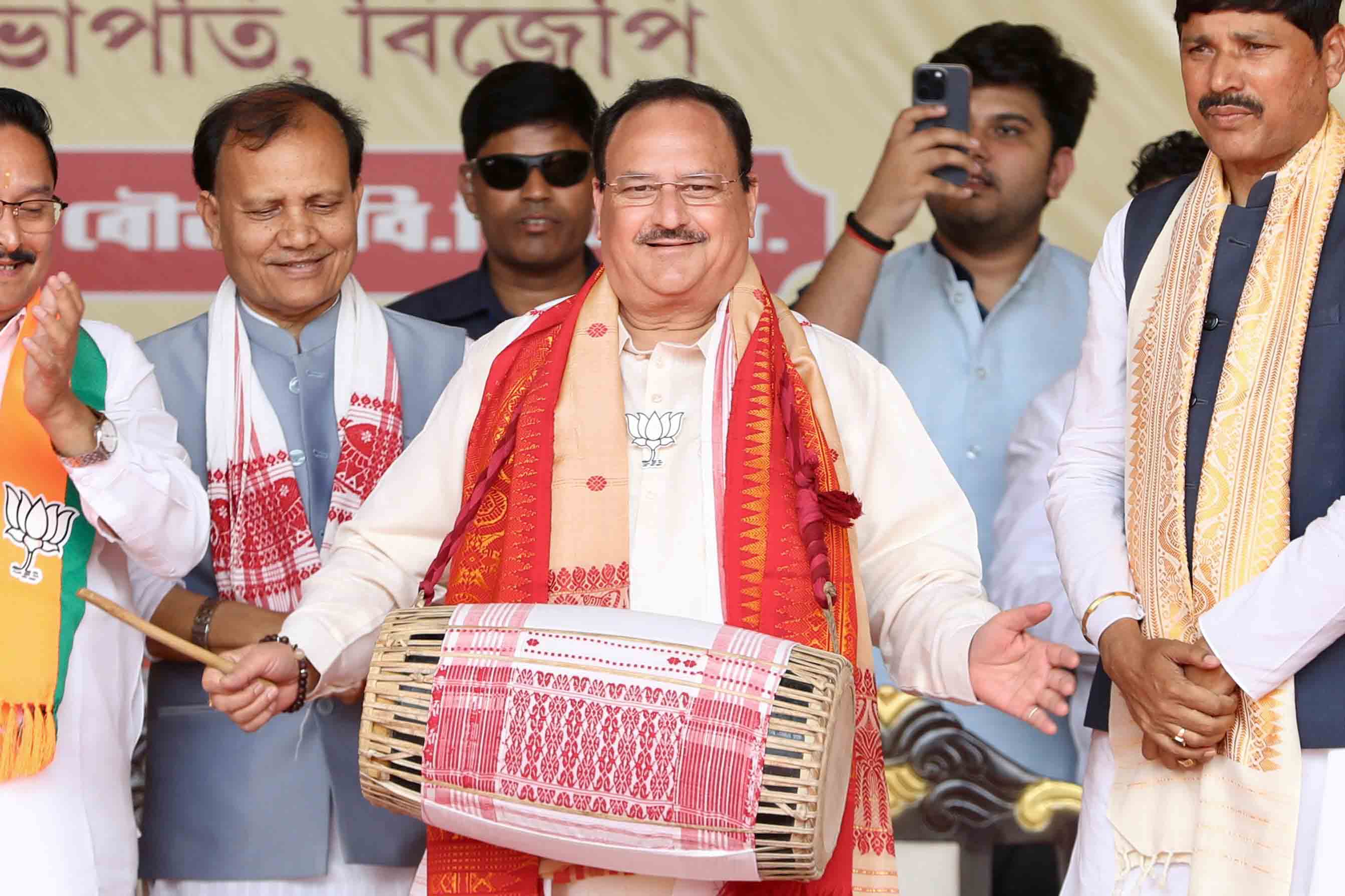 Hon'ble BJP National President Shri J.P. Nadda addressing a public rally in Udalgiri (Assam) 