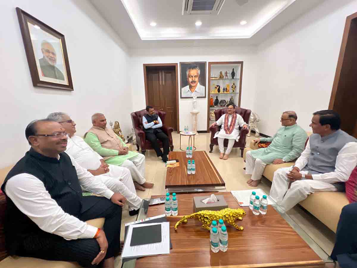 Hon'ble BJP National President & Union Minister Shri J.P. Nadda chaired Maharashtra State Core Committee Meeting in Mumbai