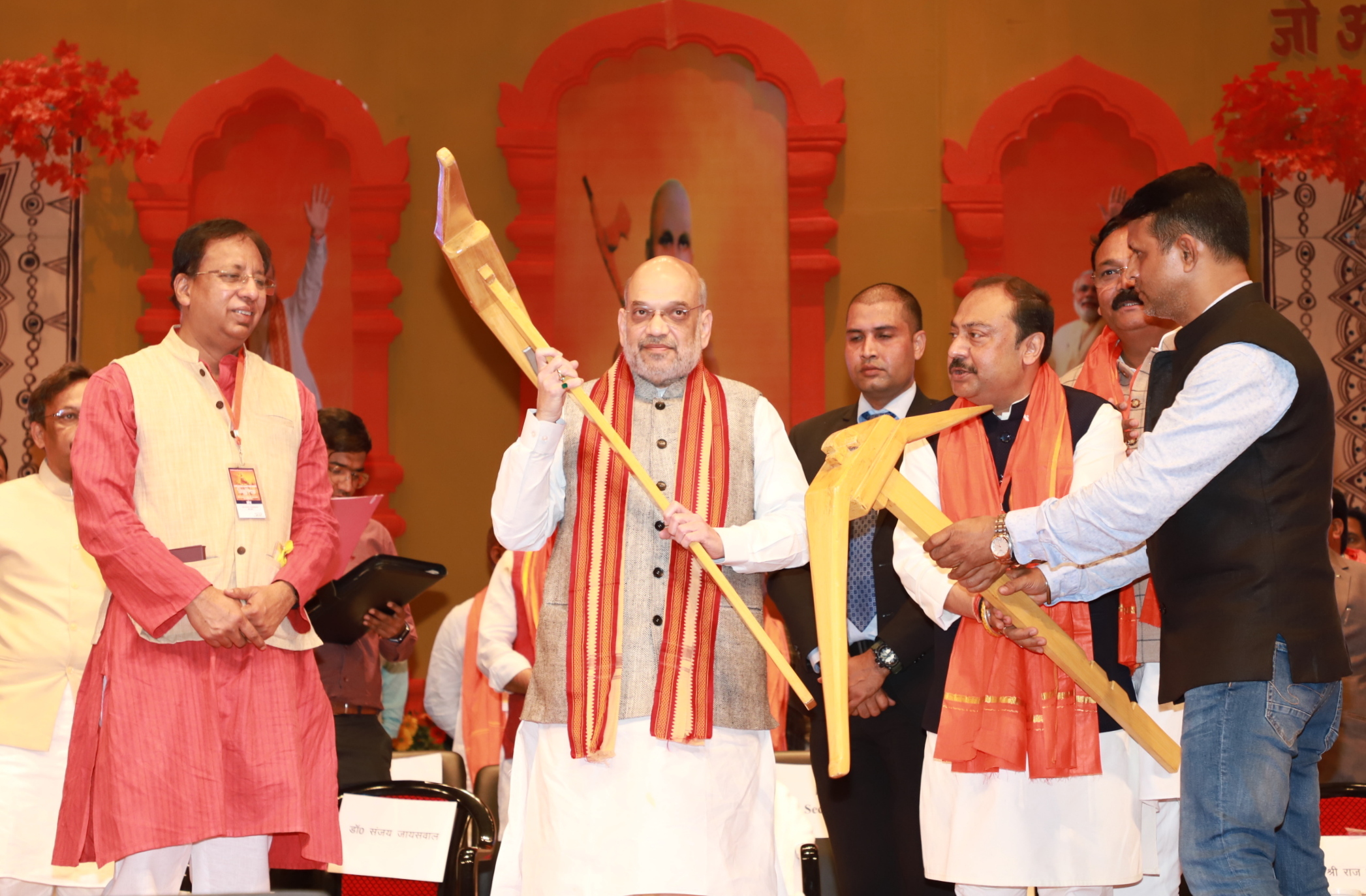  Hon'ble Union Home Minister & Minister of Cooperation Shri Amit Shah while addressing "Kisan-Majdoor Samagam" on the occasion of Swami Sahjanand Saraswati ji's jayanti at Bapu Auditorium, Patna (Bihar)