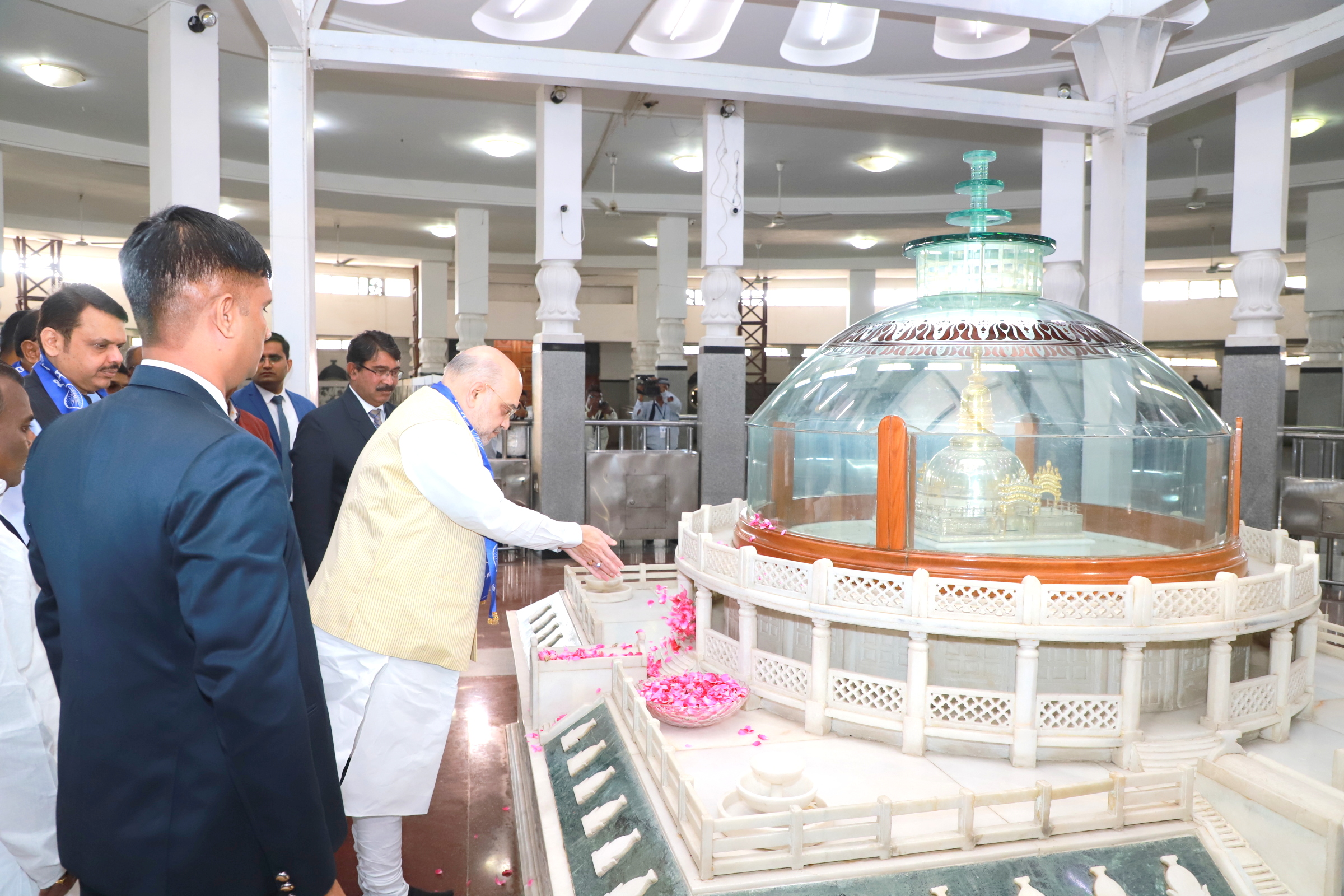 Hon'ble Union Home Minister and Minister of Cooperation Shri Amit Shah Visitsed Deekshabhoomi In Nagpur