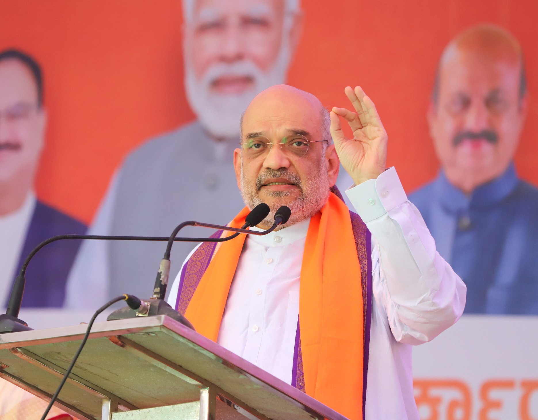 Hon'ble Union Home Minister & Minister of Cooperation Shri Amit Shah addressing a public meeting in Savadatti Yellamma (Karnataka)