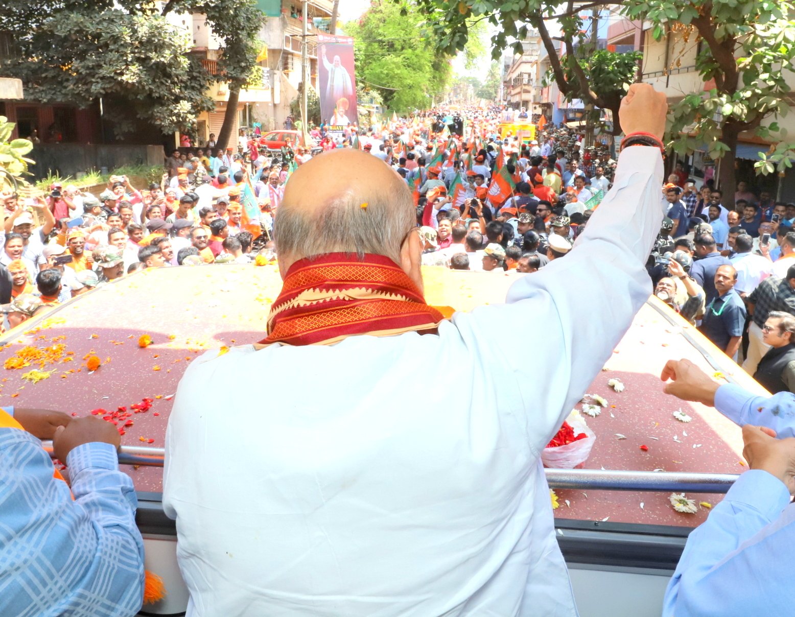 Road show of Hon'ble Union Home Minister & Minister of Cooperation Shri Amit Shah in Belagavi South (Karnataka)