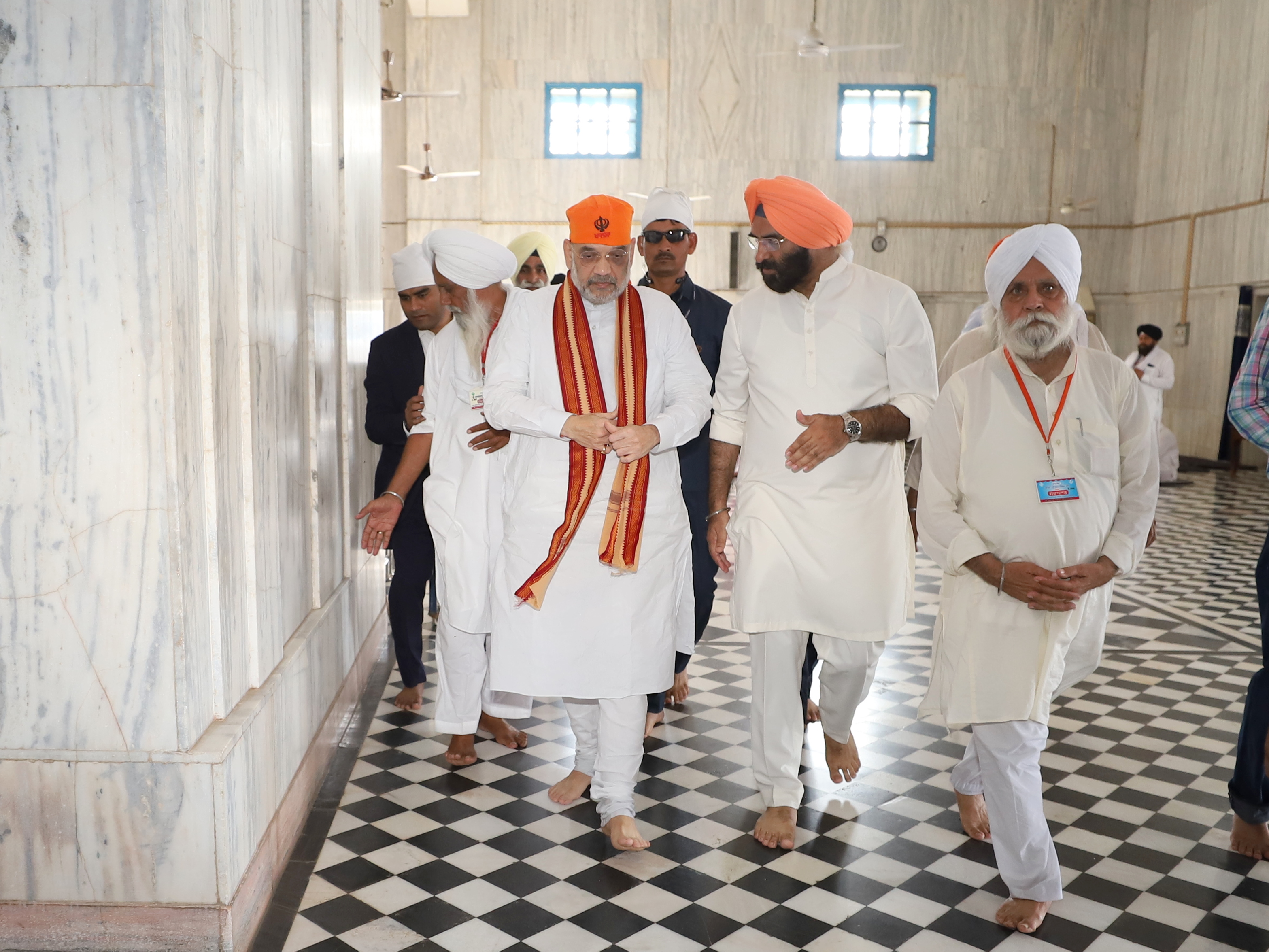 Hon'ble Union Home Minister and Minister of Cooperation Shri Amit Shah offered prayers at Gurudwara Chilla Sahib in Sirsa (Haryana)