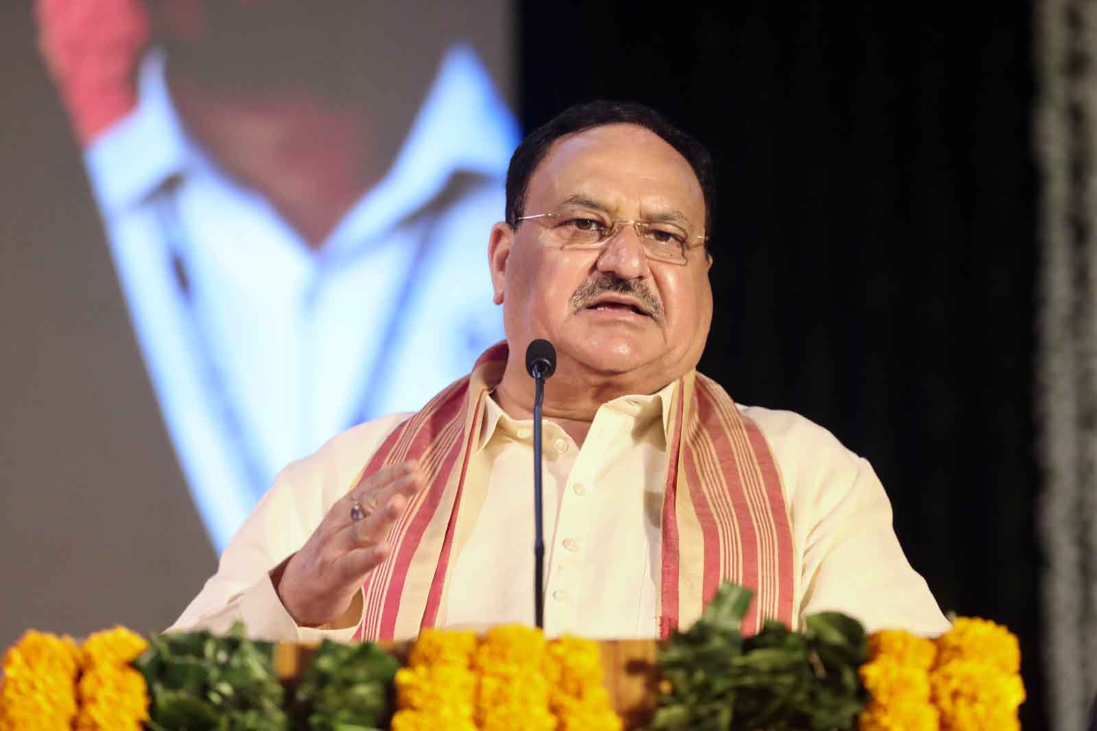 BJP National President Shri J.P. Nadda addressing "Amrit Kalash Sankalan" programme in Pune (Maharashtra)