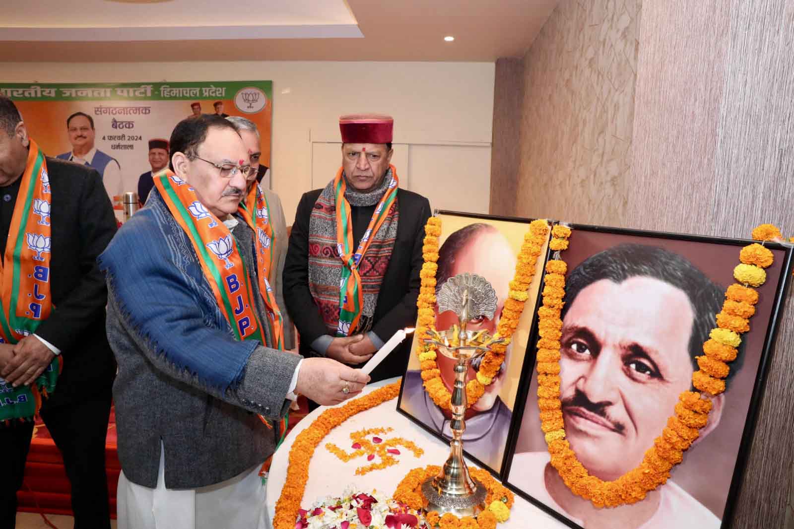 Hon'ble BJP National President Shri J.P. Nadda addressing Himachal Pradesh State BJP organisational meeting in Dharmshala (Himachal Pradesh)