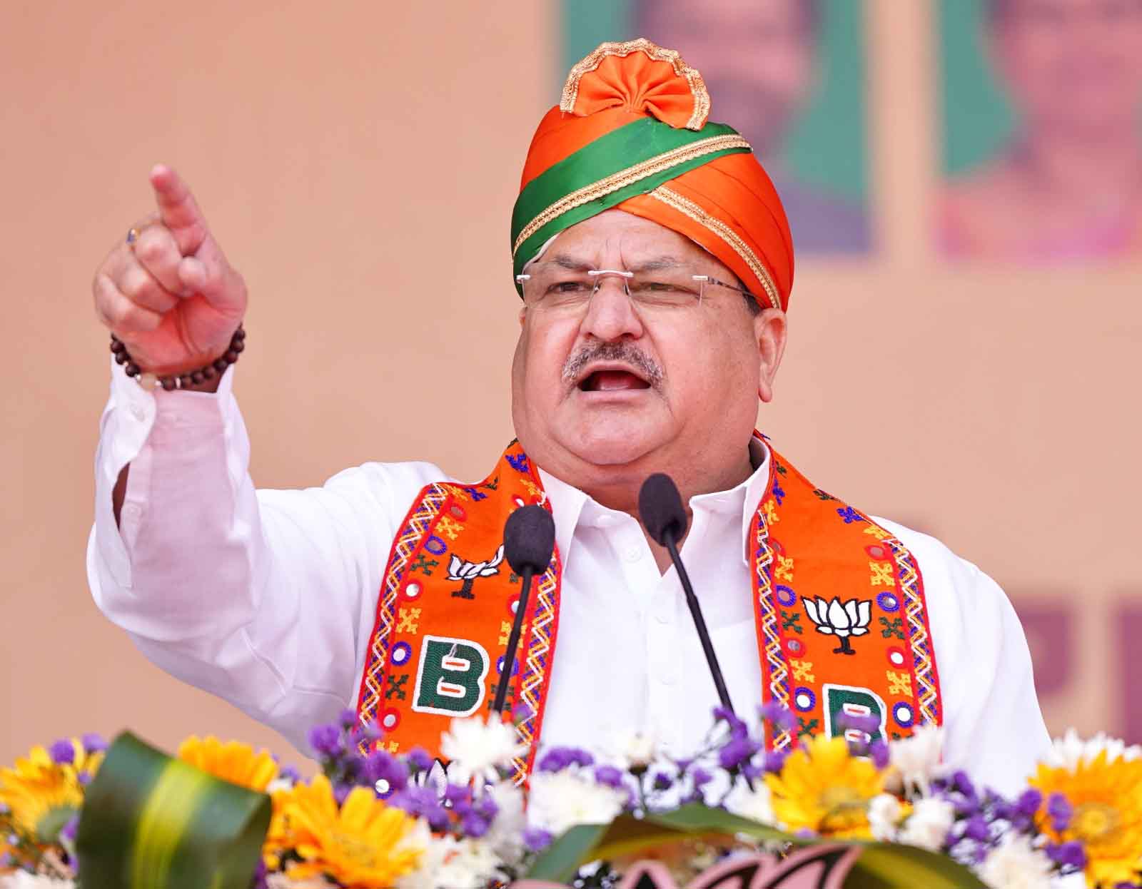 BJP National President Shri J.P. Nadda addressing a public meeting in Narayanpet (Telangana)