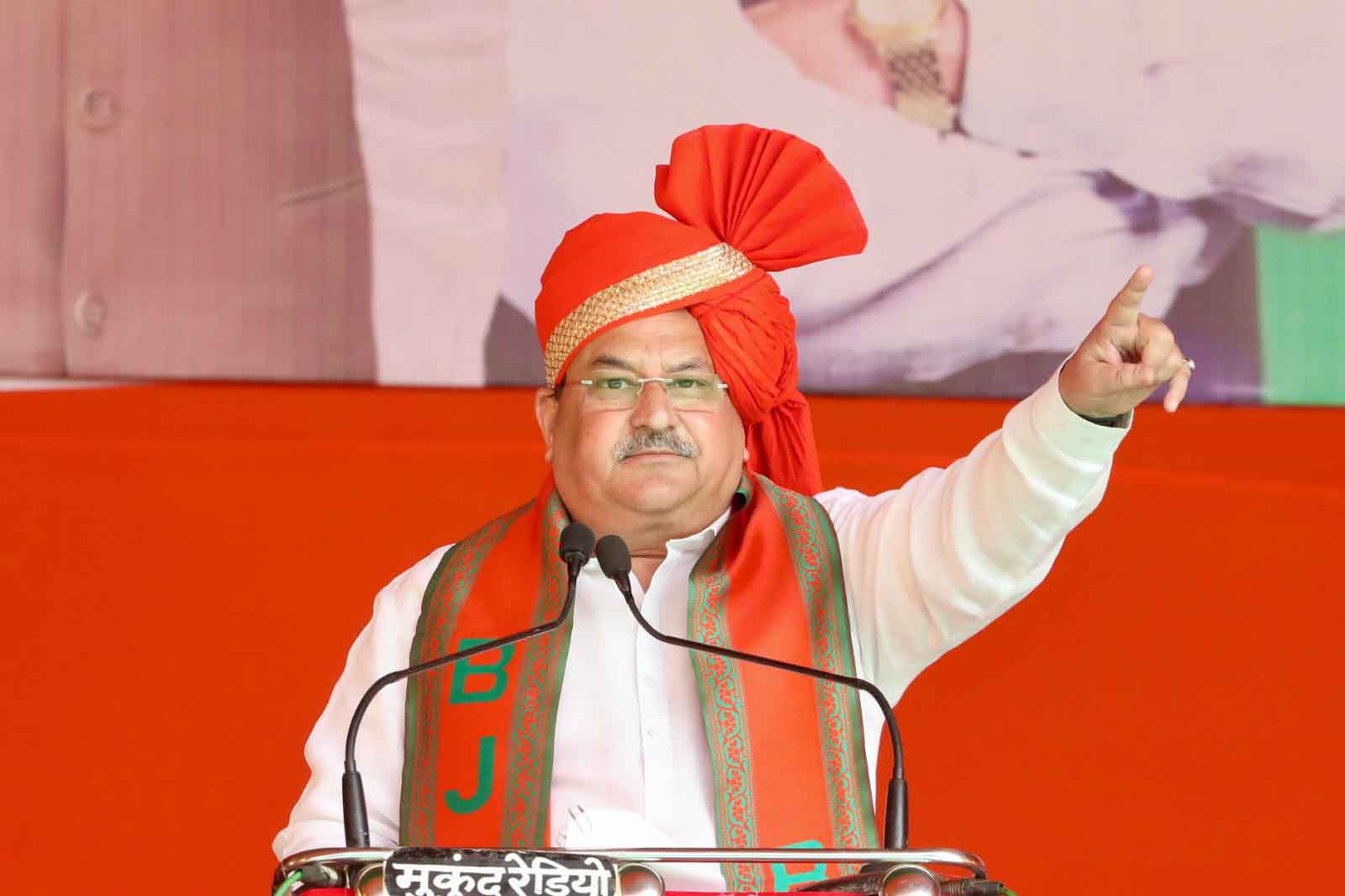 BJP National President Shri J.P. Nadda addressing a public meeting in Thelkadih Distt. Rajnandgaon (Chhattisgarh)