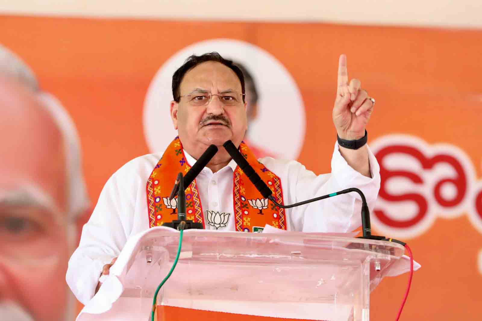 Hon'ble BJP National President Shri J.P. Nadda addressing a public rally at Prakasam Stadium, Bhadradri, Kothagudem (Telangana)