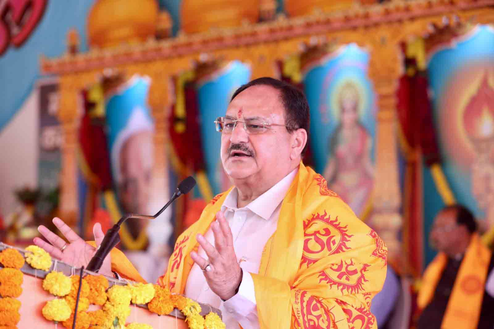 BJP National President Shri J.P. Nadda at Ashwamedh Gayatri Mahayagya in Navi Mumbai (Maharashtra)