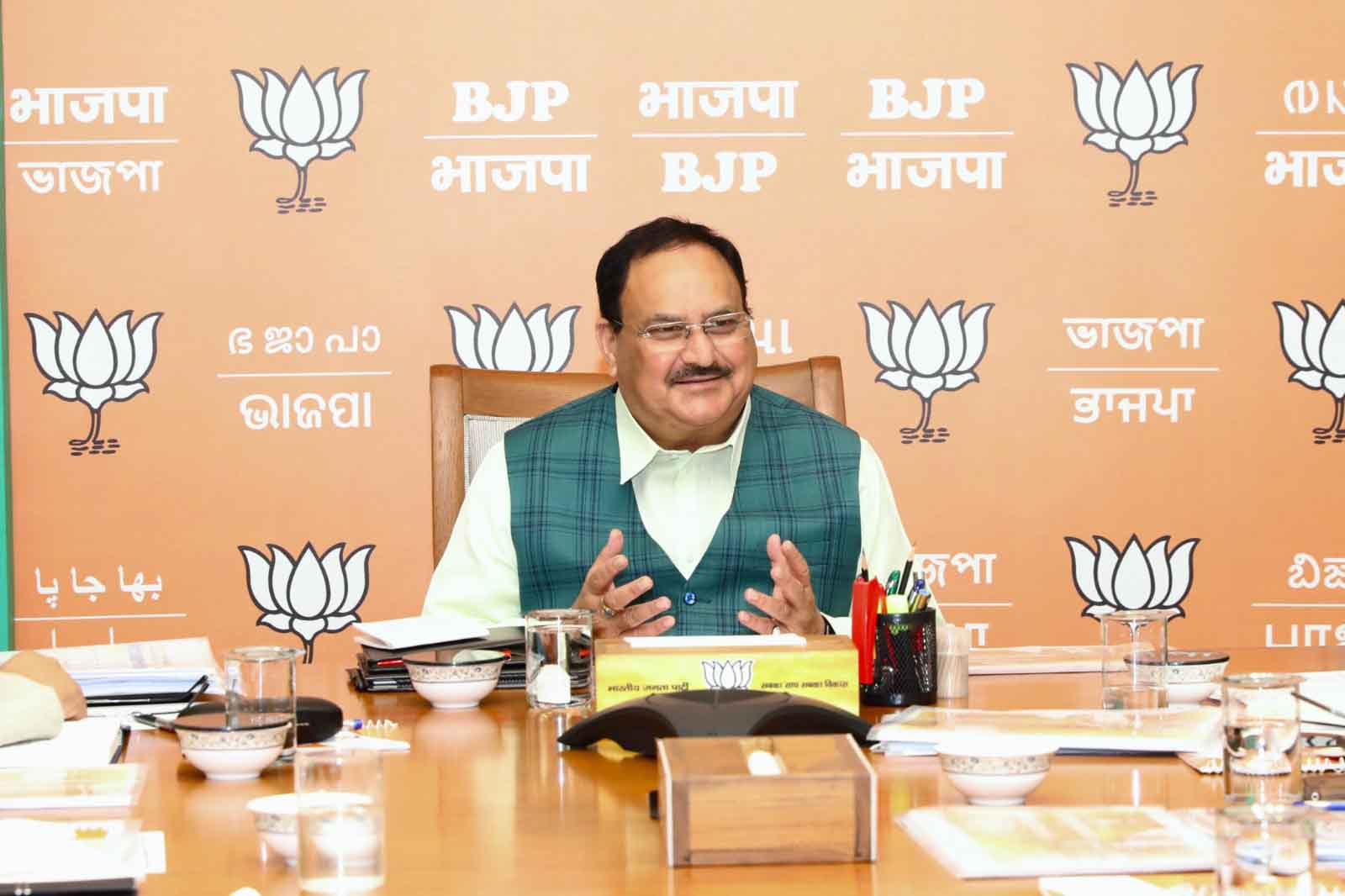 BJP National President Shri J.P. Nadda chaired BJP National General Secretaries Meeting at BJP HQ, 6A DDU Marg, New Delhi