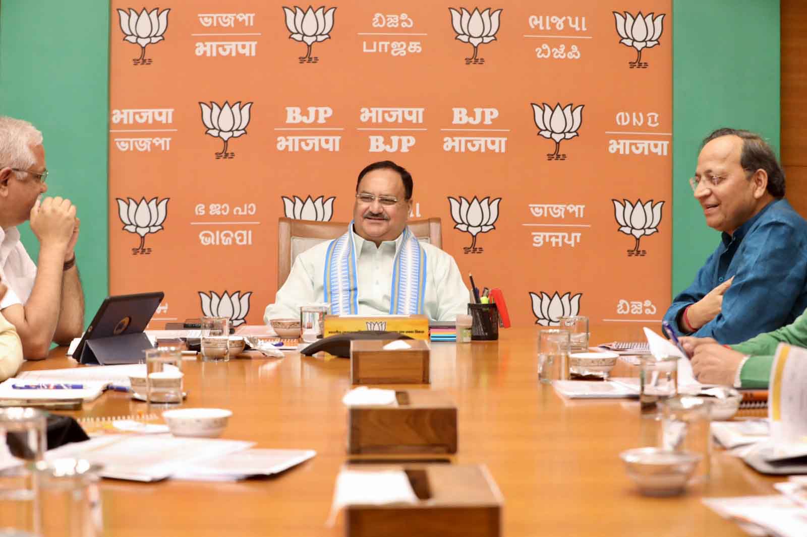 BJP National President Shri J.P. Nadda chaired BJP National General Secretaries at BJP HQ, 6A DDU Marg, New Delhi