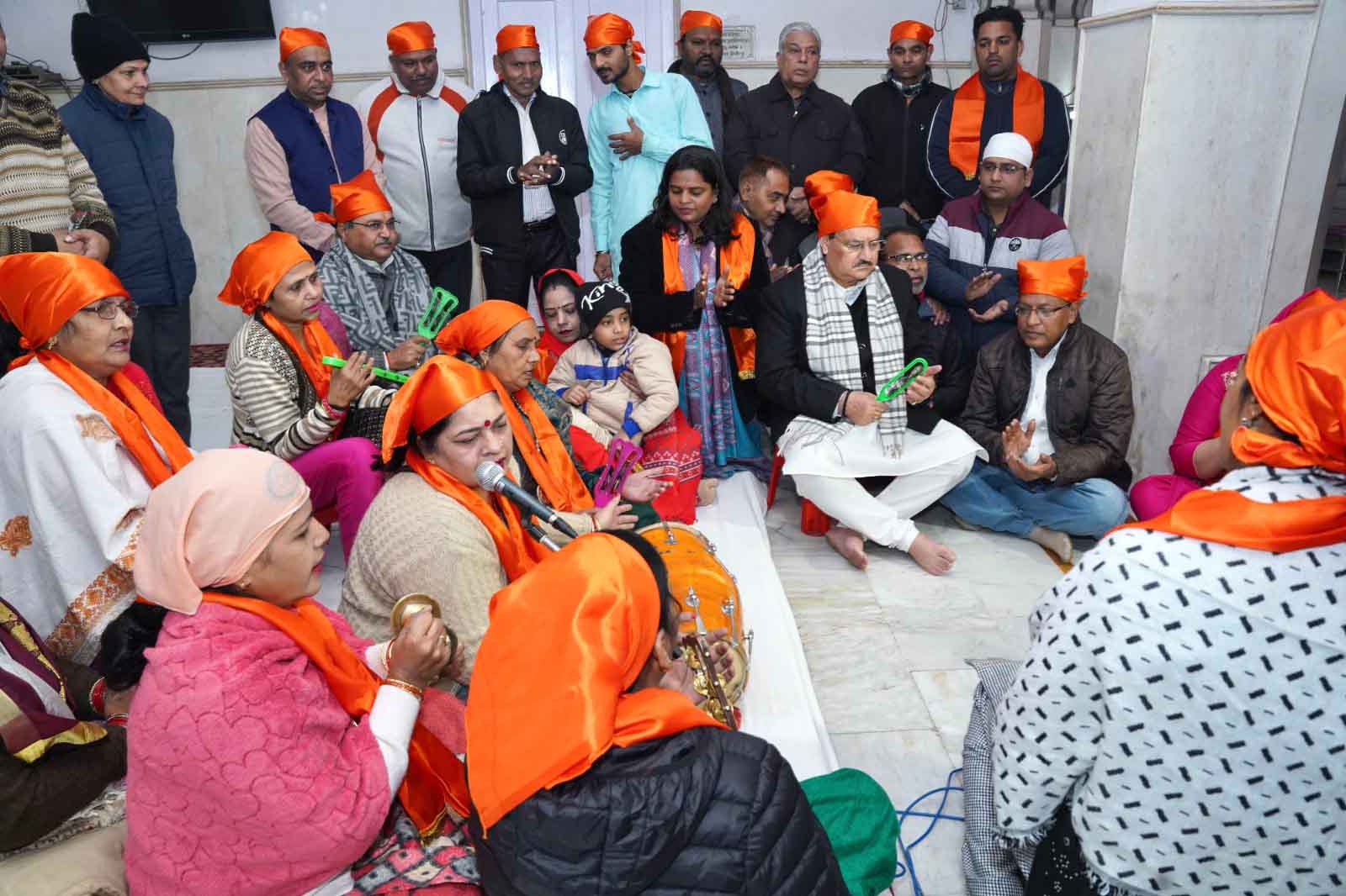 BJP National President Shri J.P. Nadda launched a week long Swachhata Drive on the occasion of "Pran Pratishtha of Ram Lala" at Guru Ravidas Mandir, Karol Bagh (New Delhi)