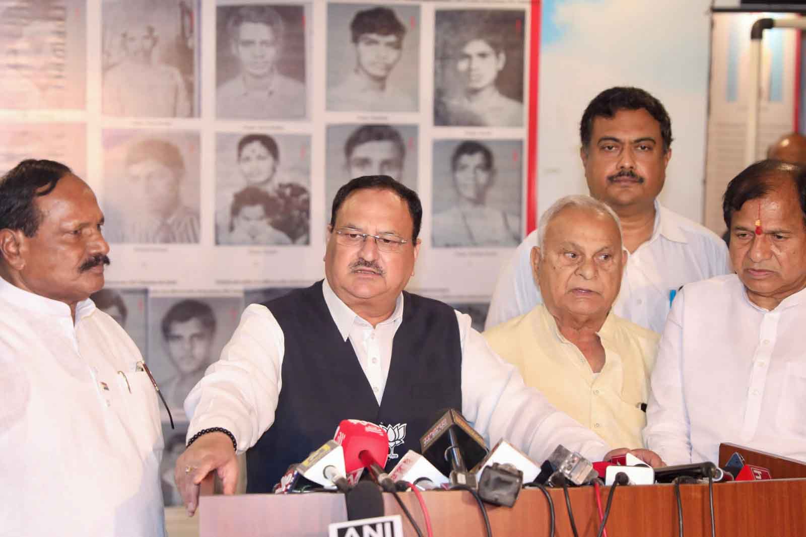 BJP National President Shri J.P. Nadda visited exhibition by Telangana Vudyamakarula Samithi in Hyderabad, dedicated to those who sacrificed their lives in the struggle for Telangana's formation.