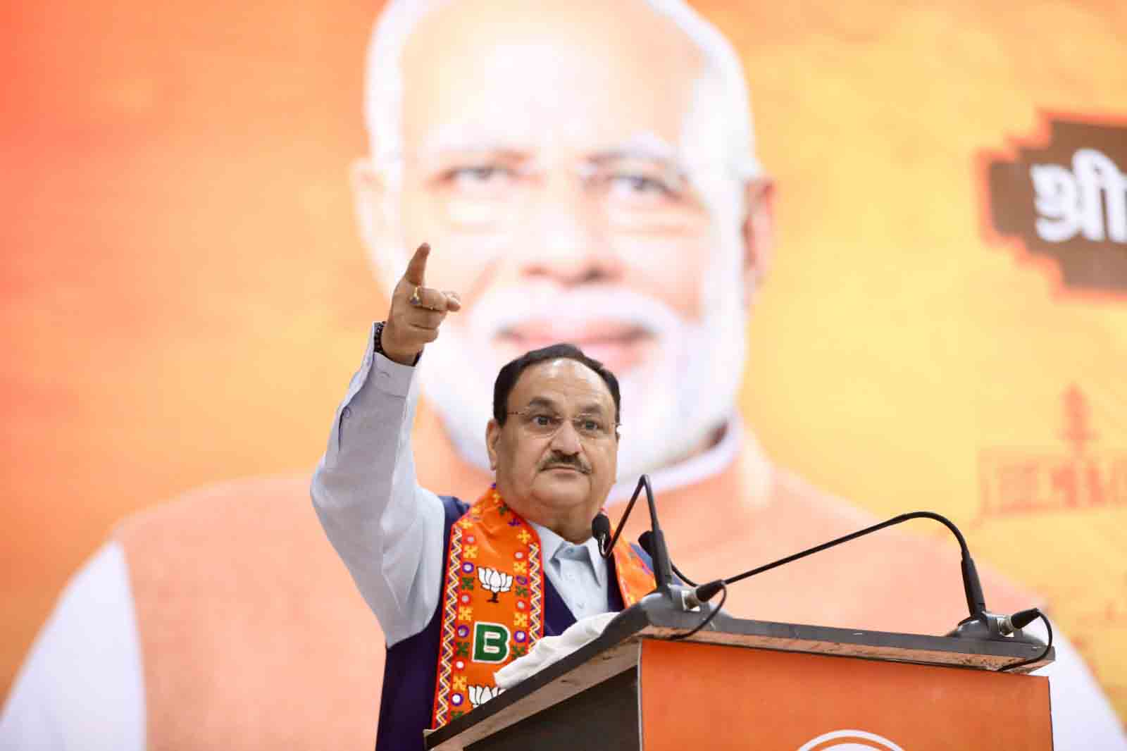 Hon'ble BJP National President Shri J.P. Nadda while addressing Intellectuals meet in Jabalpur (Madhya Pradesh)