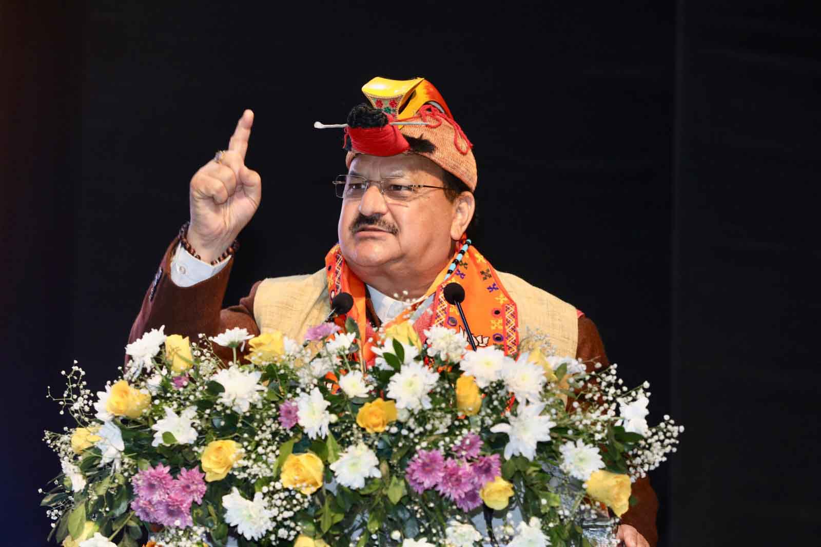  Hon’ble BJP National President Shri J.P. Nadda while addressing State BJP Executive Meeting in Itanagar (Arunachal Pradesh)