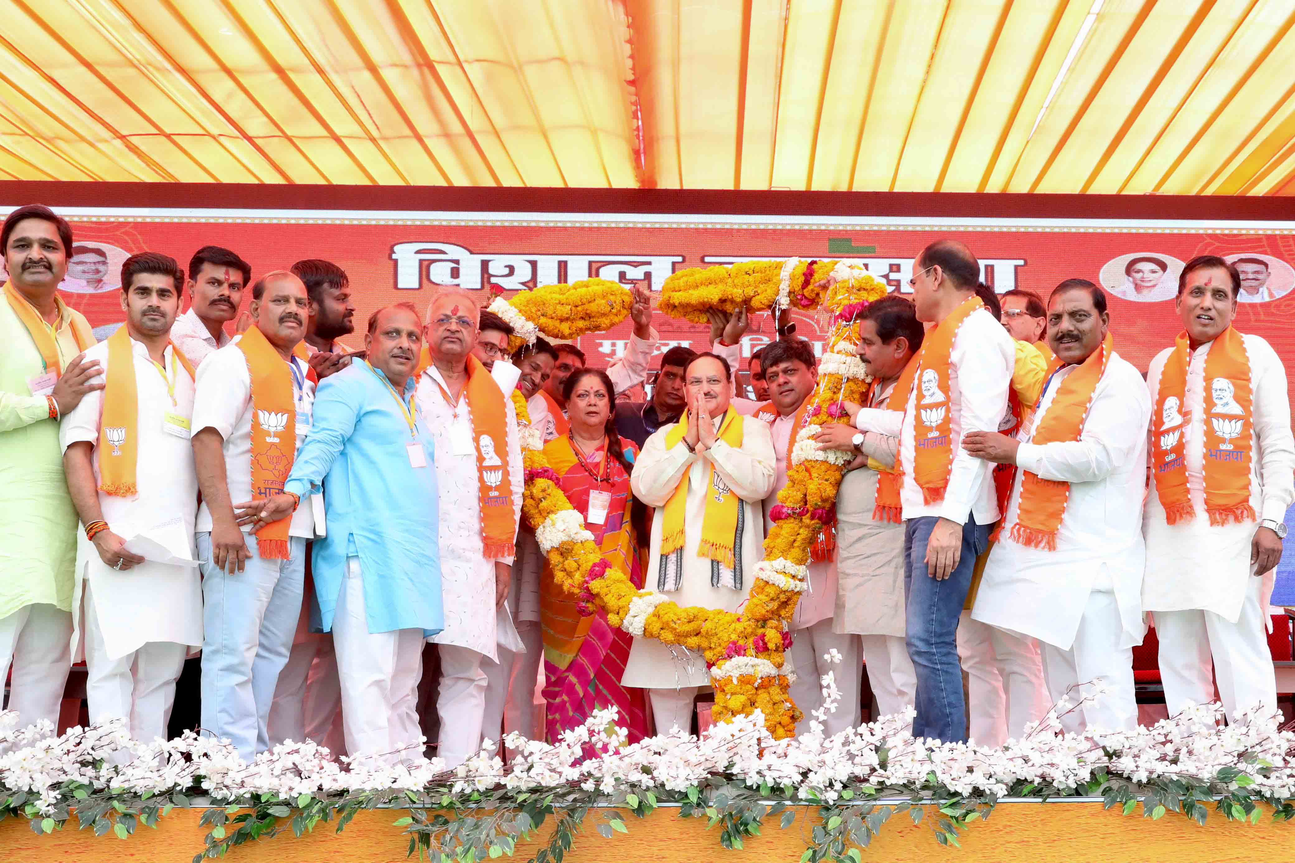 BJP National President Shri J.P. Nadda while addressing a public rally in Jhalawar (Rajasthan)