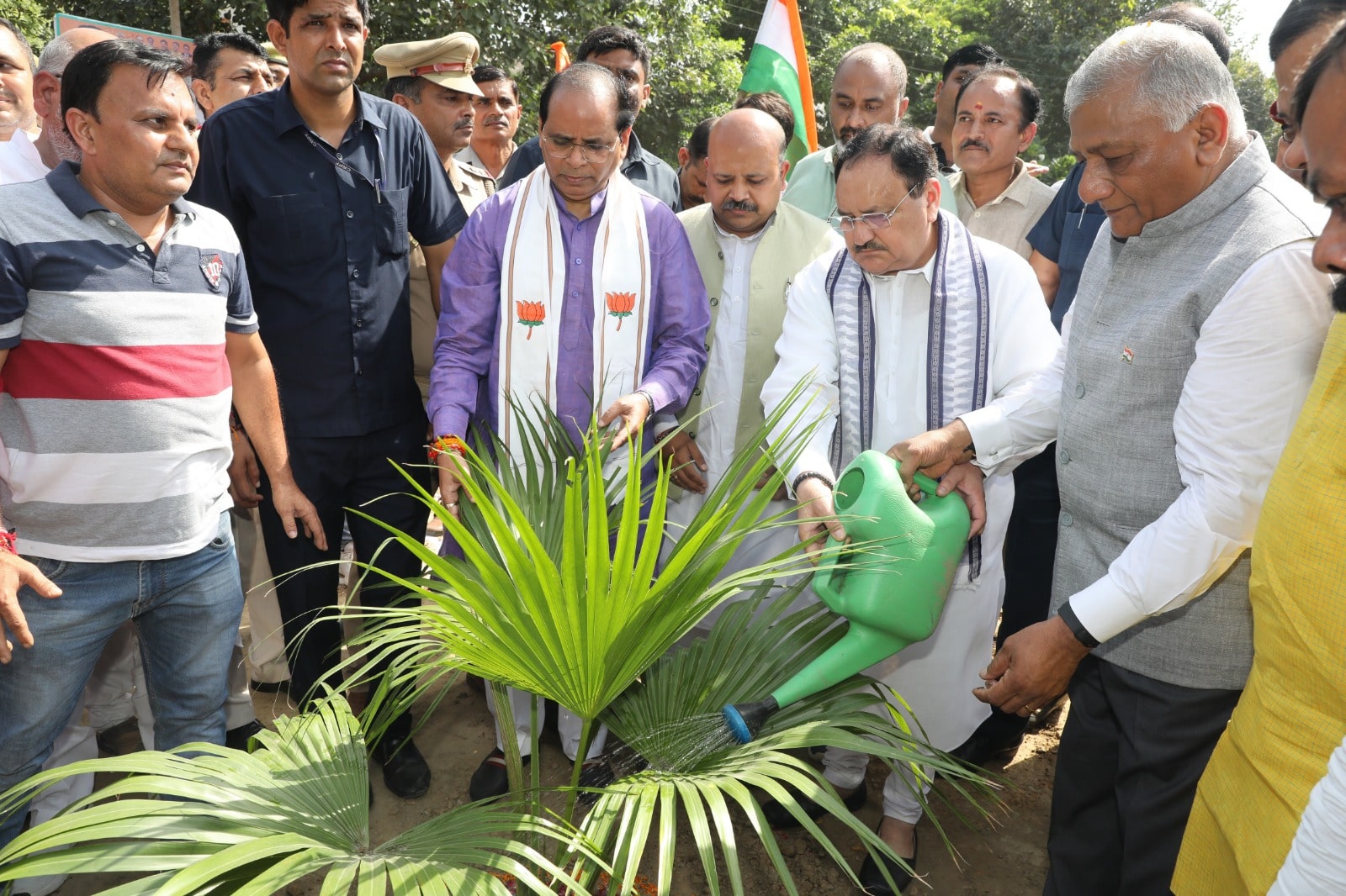 Hon'ble BJP National President Shri J.P. Nadda while launching the programme "Meri Maati Mera Desh" in Ghaziabad (Uttar Pradesh)