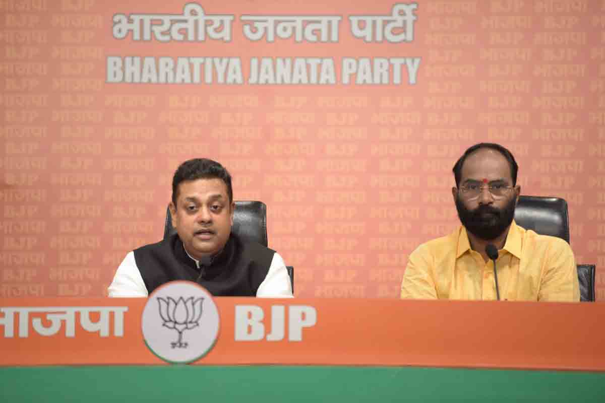 Press conference of BJP National Spokesperson Dr Sambit Patra (M.P.)