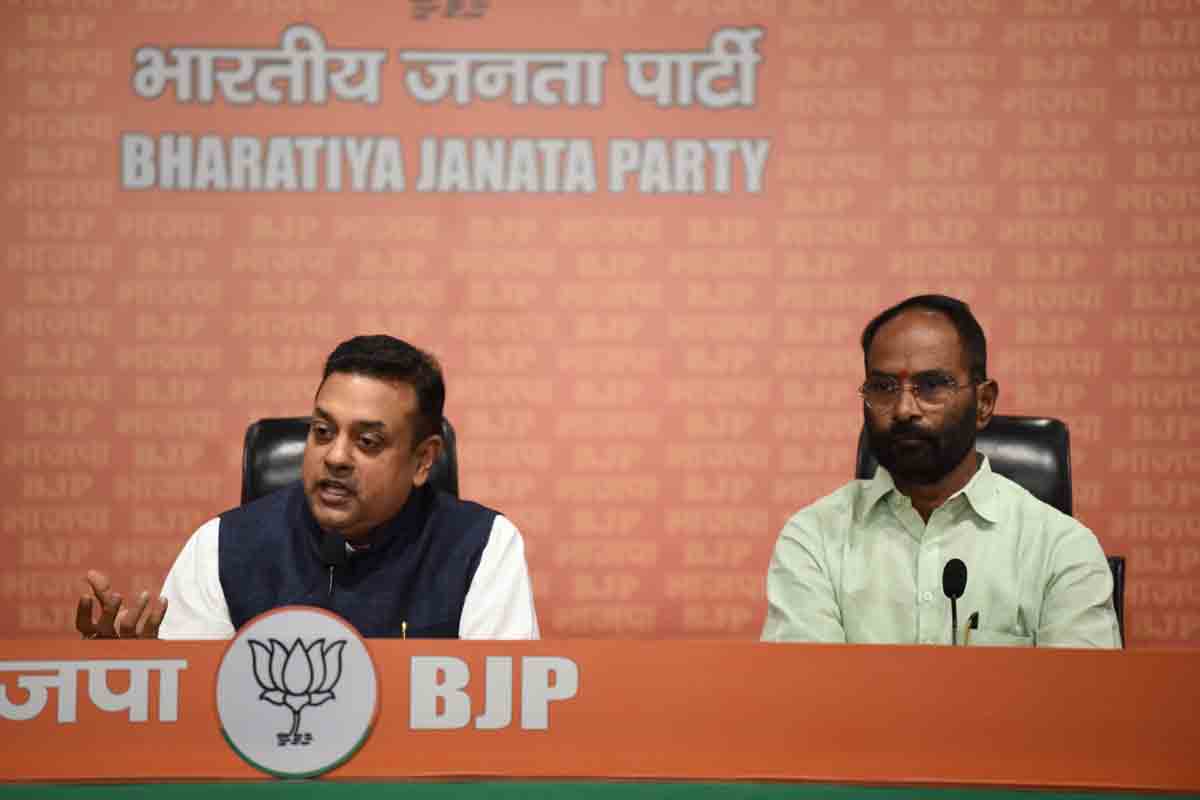 Press conference of BJP National Spokesperson Dr. Sambit Patra (MP)