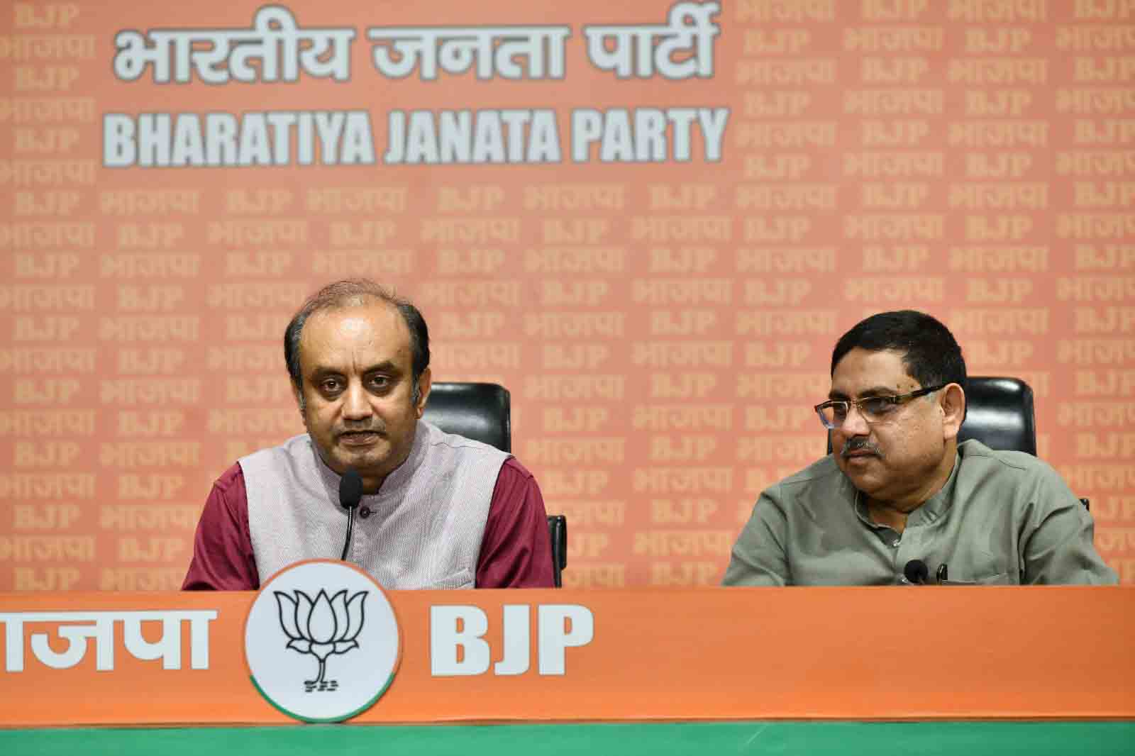 Press conference of BJP National Spokesperson Dr. Sudhanshu Trivedi