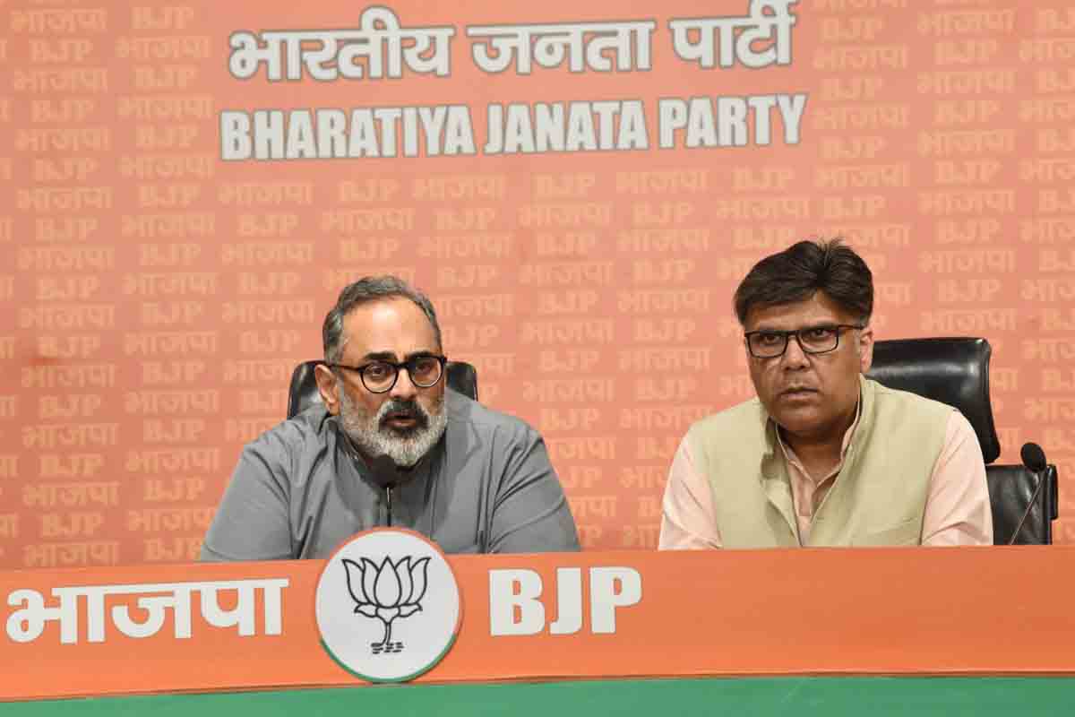 Press conference of senior BJP Leader Shri Rajeev Chandrasekhar