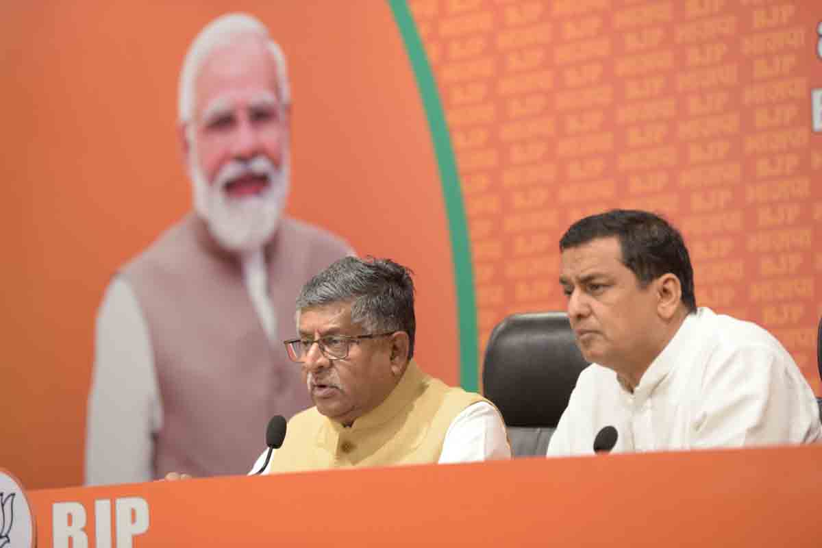 Press conference of senior BJP Leader Shri Ravi Shankar Prasad (MP)