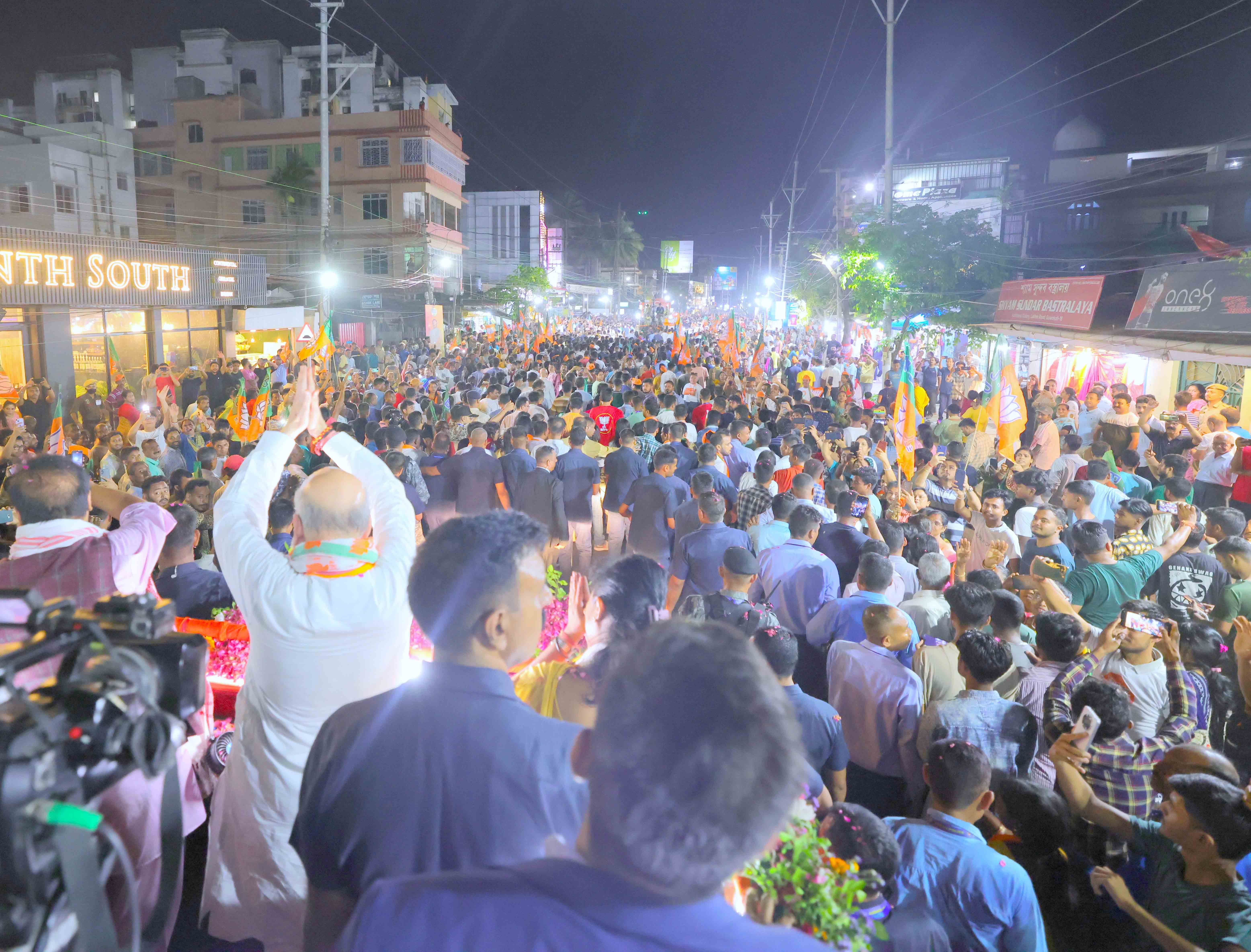 Road show of Hon'ble Union Home Minister and Minister of Cooperation Shri Amit Shah in Guwahati (Assam)