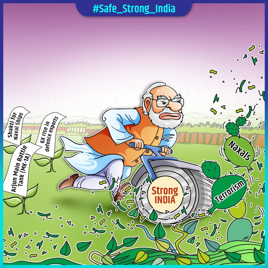 Safe and strong New India.