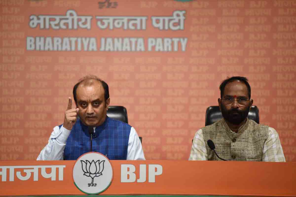 Press conference of BJP National Spokesperson Dr. Sudhanshu Trivedi (MP)