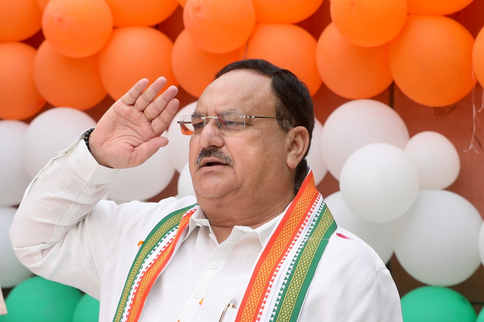 BJP National President Shri J.P. Nadda hoisted the National Flag on the occasion of 77th Independence Day at BJP HQ, 6A DDU Marg, New Delhi