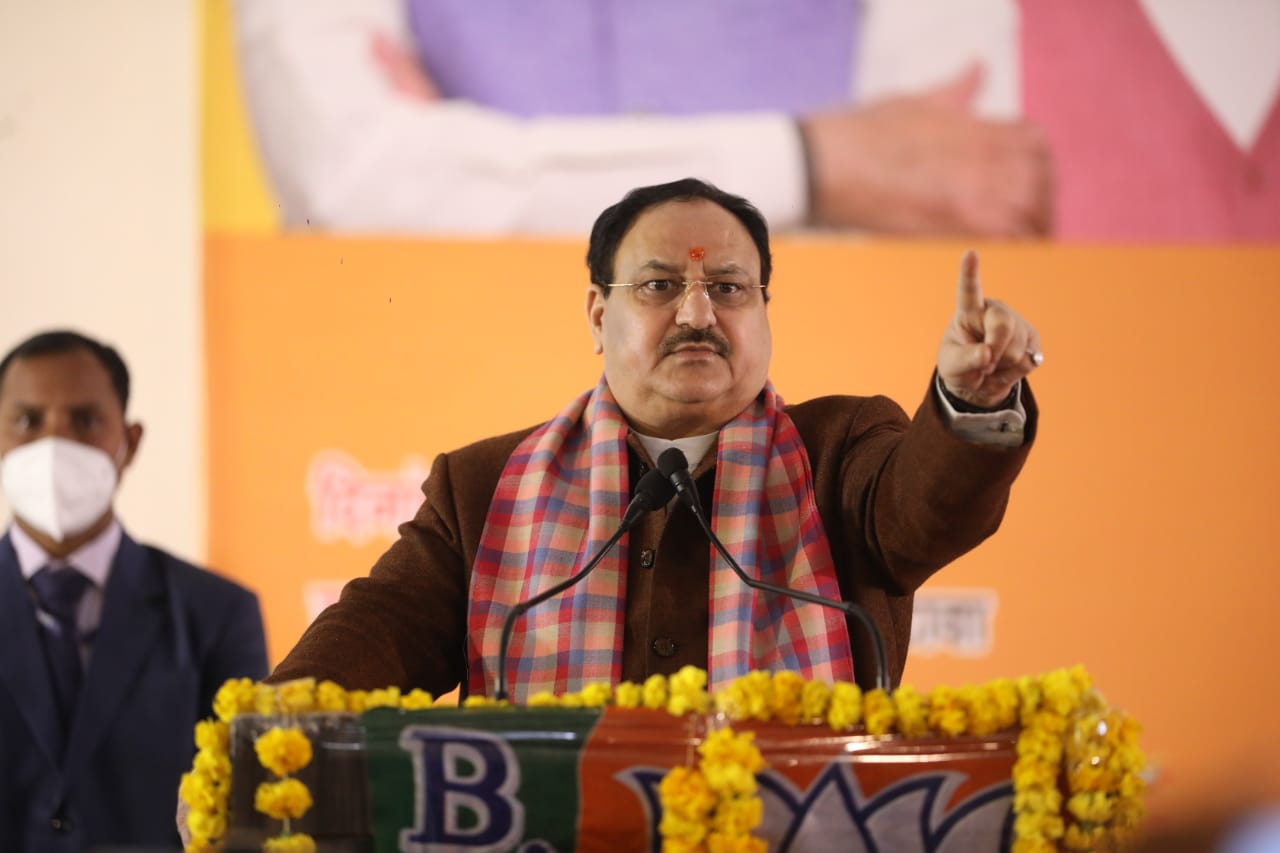  Hon'ble BJP National President Shri J.P. Nadda addressing "Prabhavi Matdaata Samwad" at Etawah Club, Etawah (Uttar Pradesh)